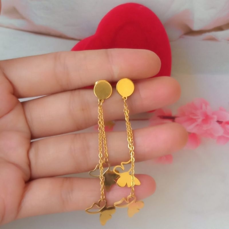 anting panjang titanium