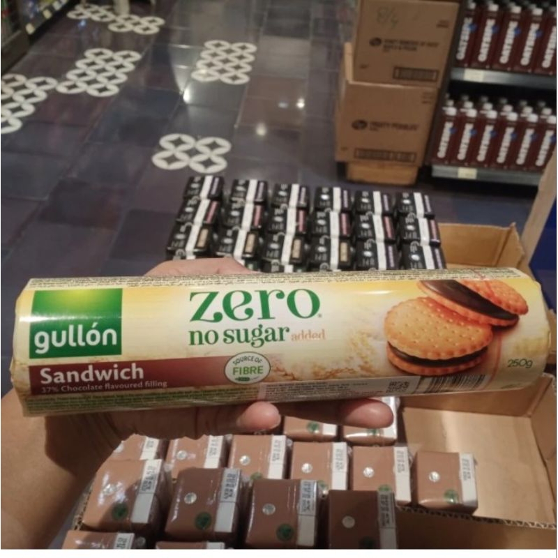 

gullon sandwich choco zero no sugar added 250gr