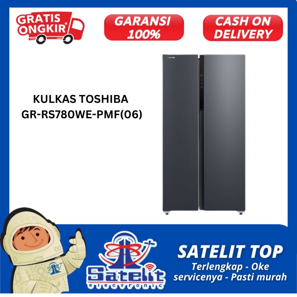 KULKAS / REFRIGERATOR / LEMARI ES / TOSHIBA GRRS780WE-PMF(06)