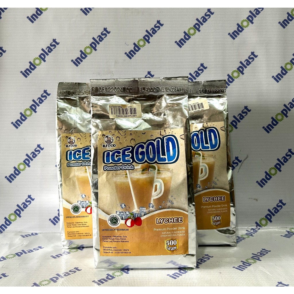 

Minuman Bubuk Ice Gold Rasa Leci - 500gr