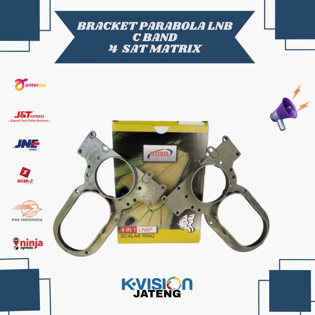 BRACKET PARABOLA LNB C BAND 4 SAT MATRIX