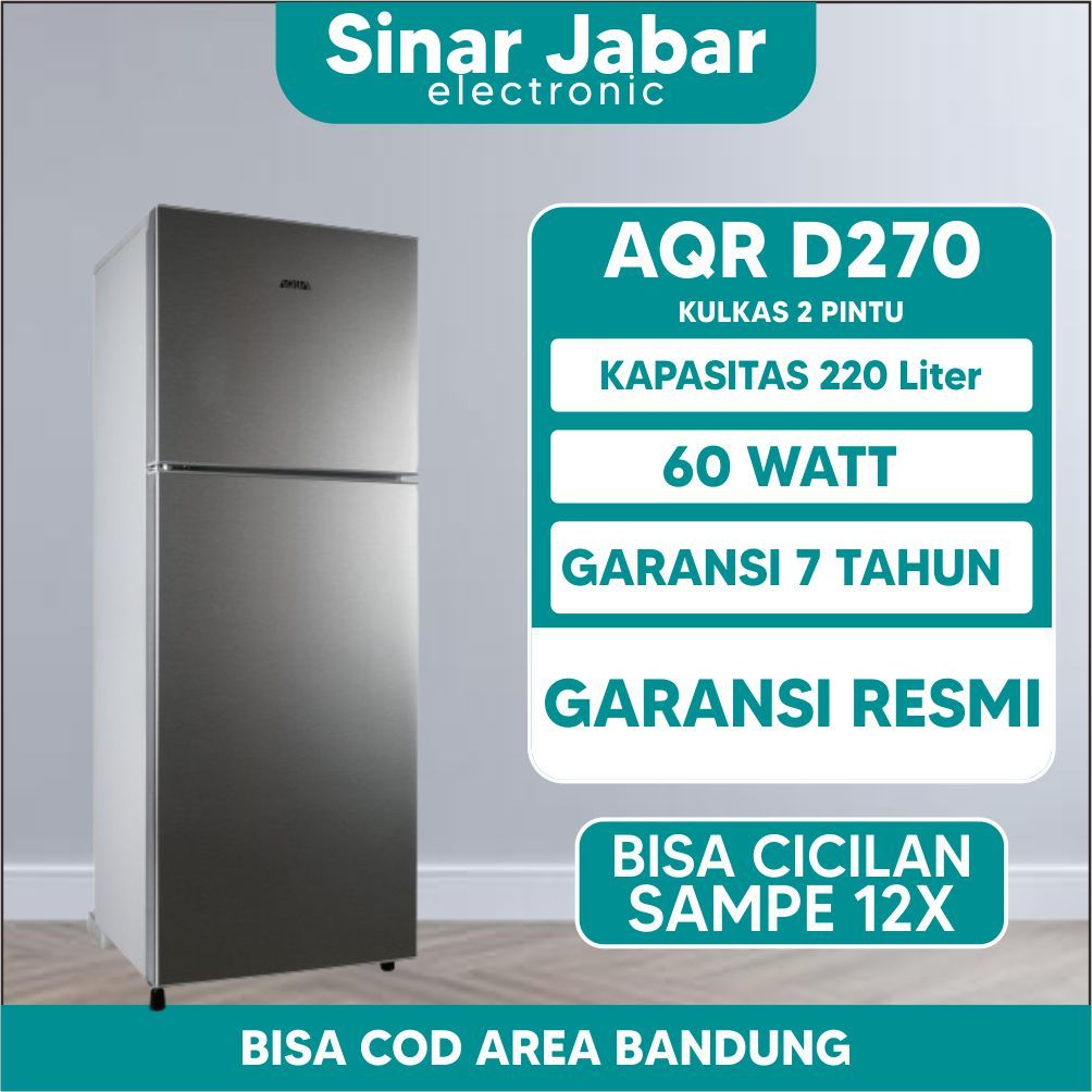 kulkas 2 pintu Aqua aqr d270 wds asi room