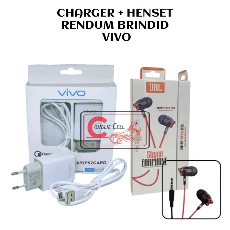 CHARGER + HENSET RENDUM BRINDID CHARGER CASAN VIVO CASAN VIVO Y12 Y12i Y15 Y17 Y19 Y20 Y20S ORI