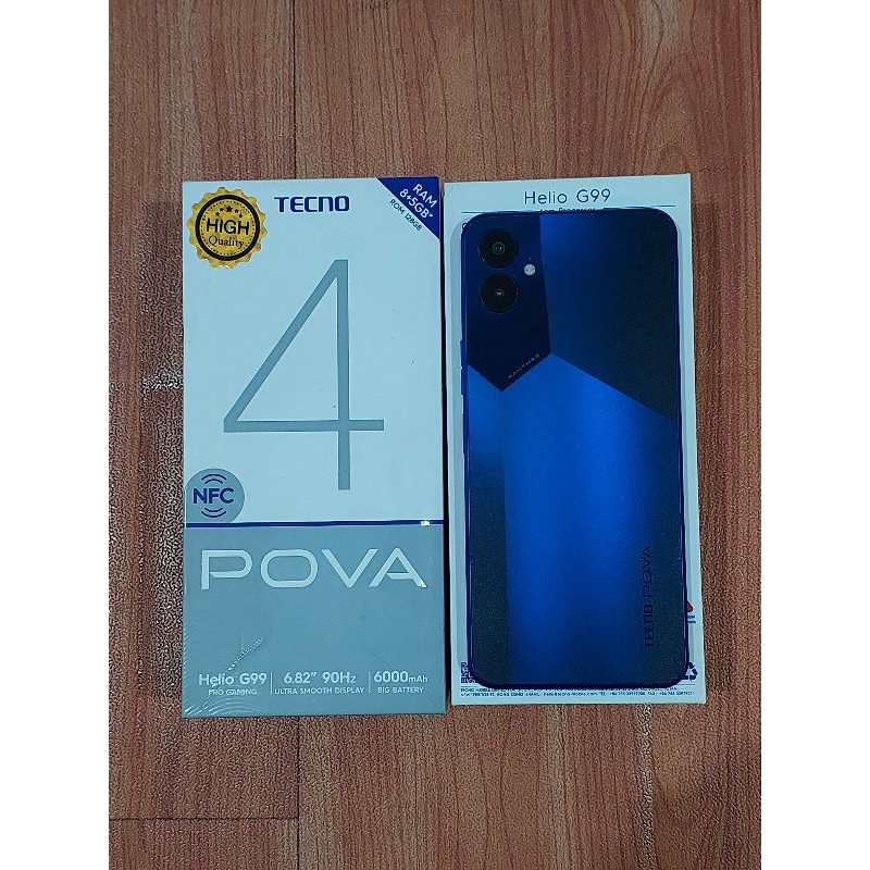 TECNO POVA 4 NFC 8/128 SECOND MULUS FULLSET ACC LENGKAP