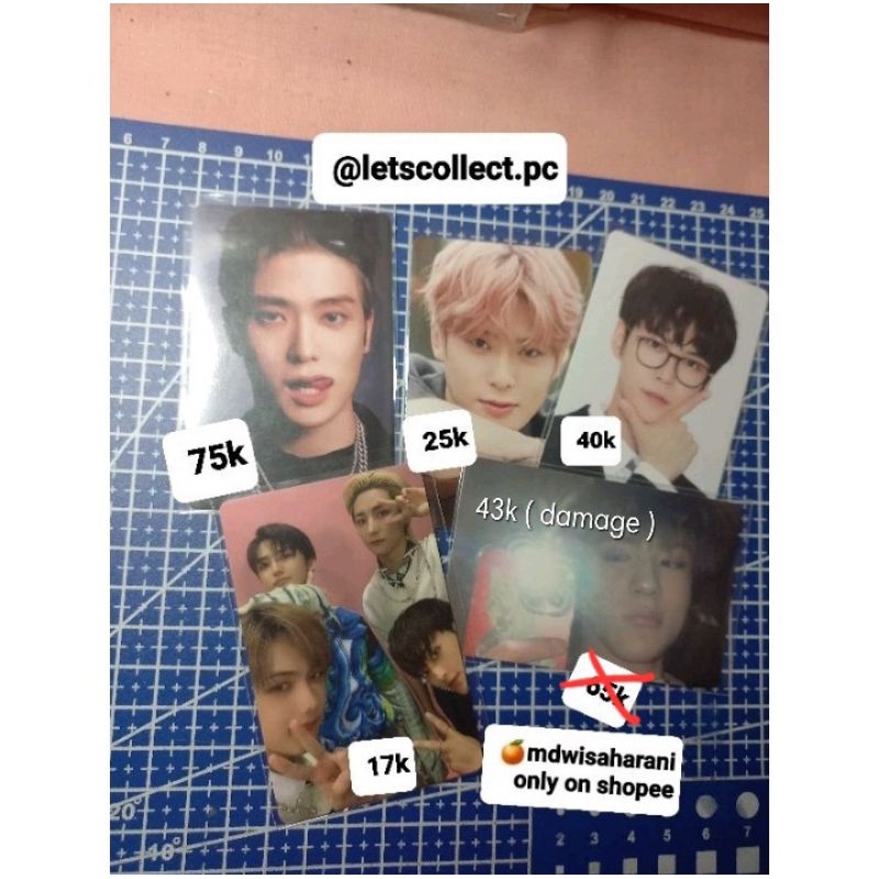 [READY STOCK]photocard official jeno mirror, jaehyun melet, doyoung school, nct dream dicon, jaehyun