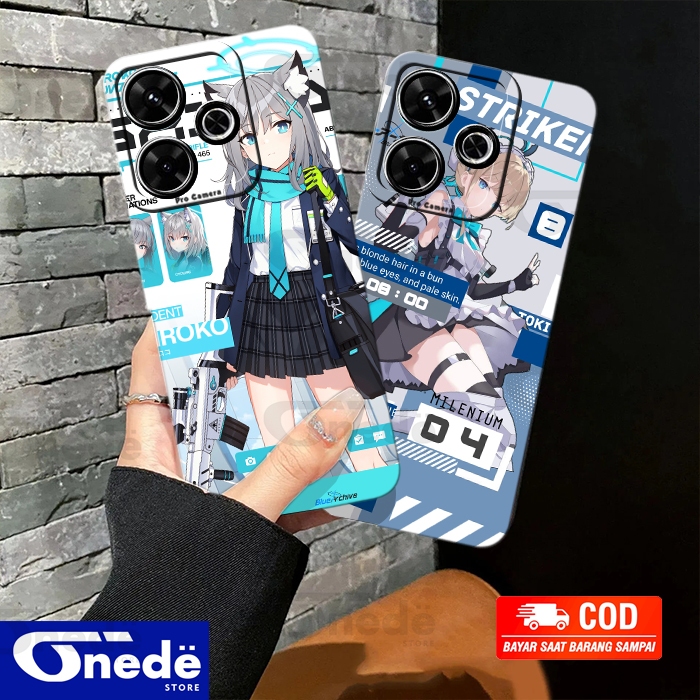 Onede Case for infinix smart 8  Casing Terbaru [ MOTIF ANIME 008NB] Cassing Silikon kesing Softcase 