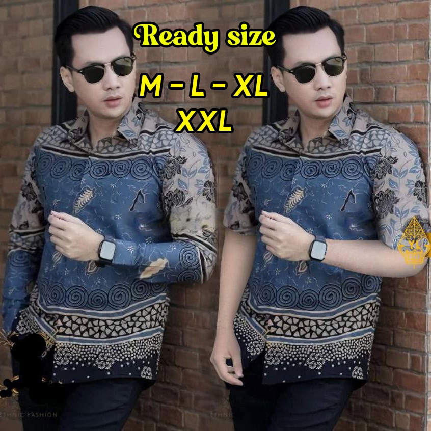 KEMEJA BATIK PRIA - HEM BATIK - BATIK JUMBO - BATIK PRIA JUMBO - HEM BATIK PRIA LENGAN PENDEK