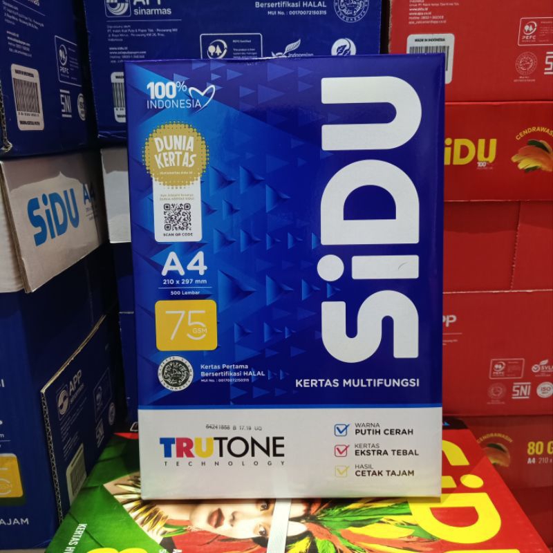 

KERTAS A4 75 GRAM SiDU