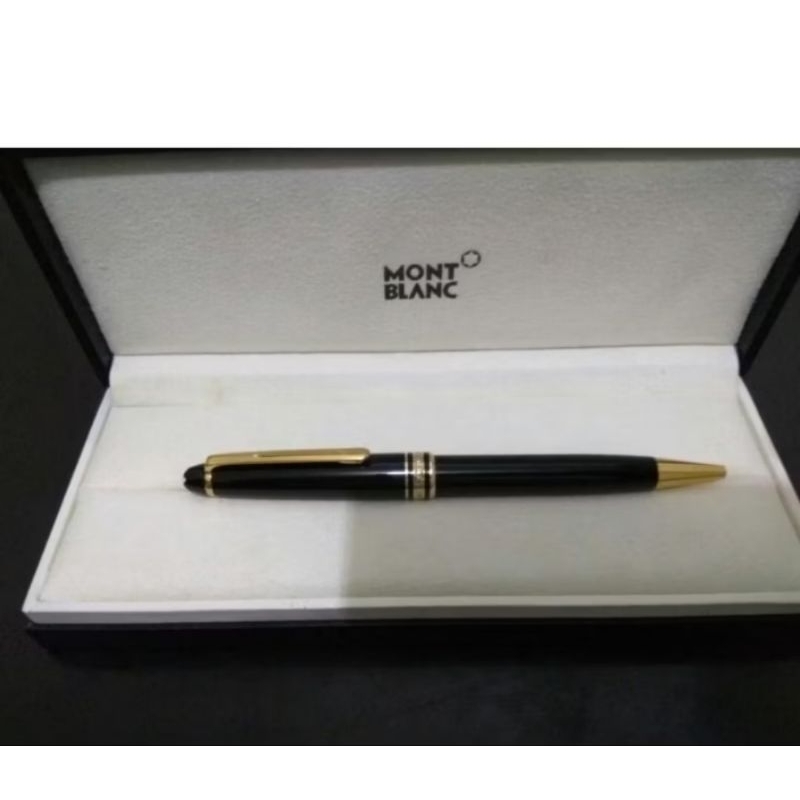 

Bulpoint Mont Blanc Meisterstuck Black Clip Gold Free Custom Nama/Logo + Box Exclusive