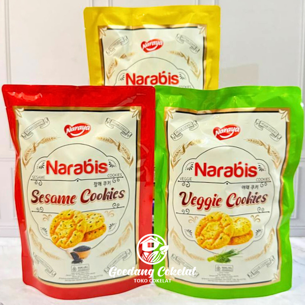 

Naraya Narabis Cookies Kukis Kue Kering Rasa Butter Sesame Veggie Vegetable 220g