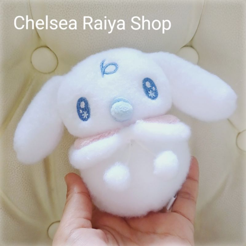 Boneka Plush Atari Kuji Sanrio Cinnamoroll Milk Snow 12x14cm Cinamorol Cinamoroll Cinnamonroll Kawai