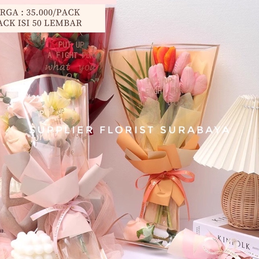 

Hot 1 PACK ISI 5 LEMBAR KANTONG PLASTIK WARNA DAN TULISAN GOLD LIST GOLD ROSE SLEEVE PLASTIK OPP CLEAR BACKGROUND WARNA PLASTIC SINGLE FLOWER ROSE BENING WRAPING PLASTIC KOREAN STYLE SIMPLE ELEGANT PLASTIK BUNGA LANGSUNG JADI BUNGA SATUAN