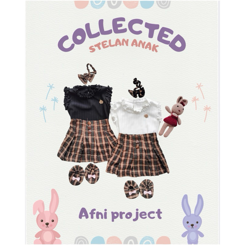 Baju Setelan Anak Bawahan Rok Knit Lucu