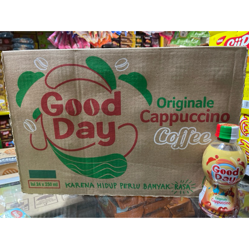 

GOOD DAY CAPPUCINO BOTOL 250ML DUS ( ISI 24 BOTOL )