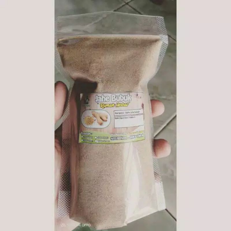 

Jahe bubuk kemasan 500 gr