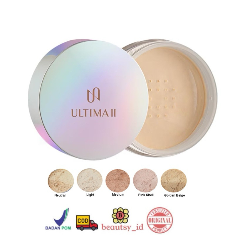 Ultima ii Delicate Translucent Face Powder 24 gr Original Bpom COD - Ultima Two Loose Bedak Tabur Go