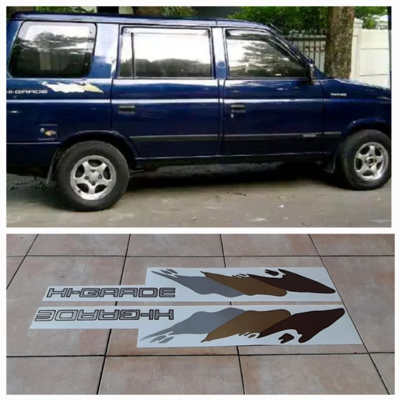 List body stiker Panther Hi Grade tahun 1995 / List body stiker Isuzu Panther Hi Grade 1995
