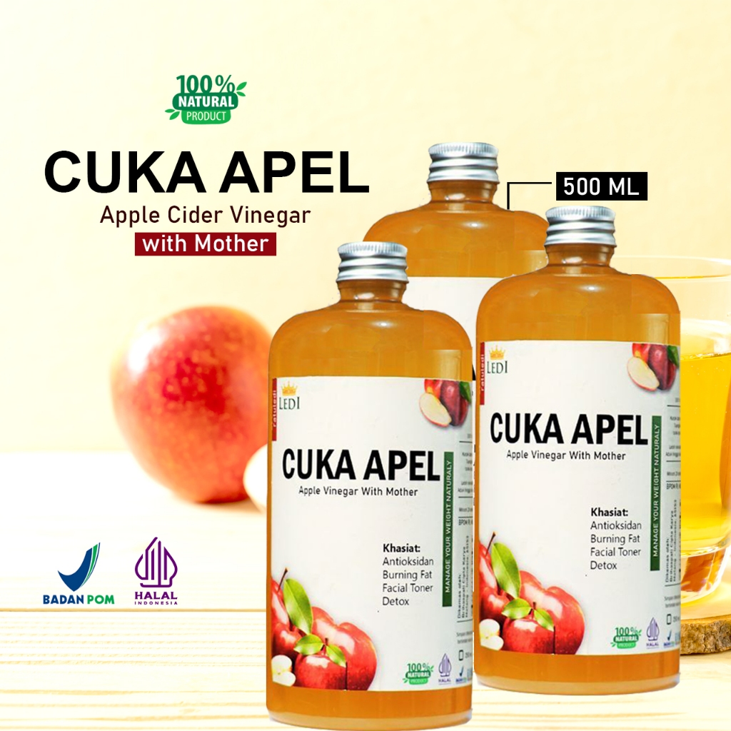 

PAKET RESELLER Cuka Apel 500 ml 3 Pcs - Best Organik