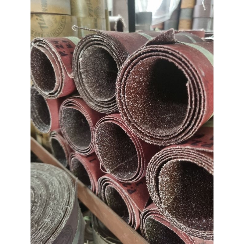 AMPLAS KILOAN KAIN KAKU BIG CHAMPION GRIT #24 #36 #40 #60 #100 #120 SISA POTONG PABRIK