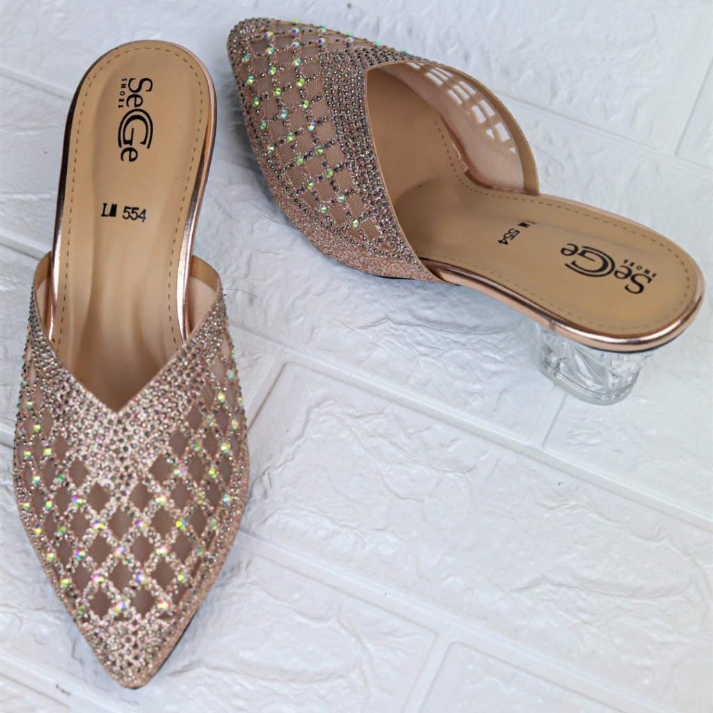 SEGE Shoes CASSIE CG554  Sandal Pesta Heels 5cm