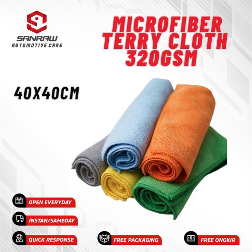 Lap Kain Microfiber 40x40 320 gsm Murah kualitas Premium 320gsm