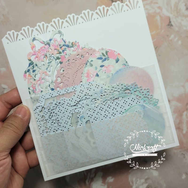 

KERTAS DIE CUT FRAME MIX OVAL CIRCLE SQUARE warna mix pink blue