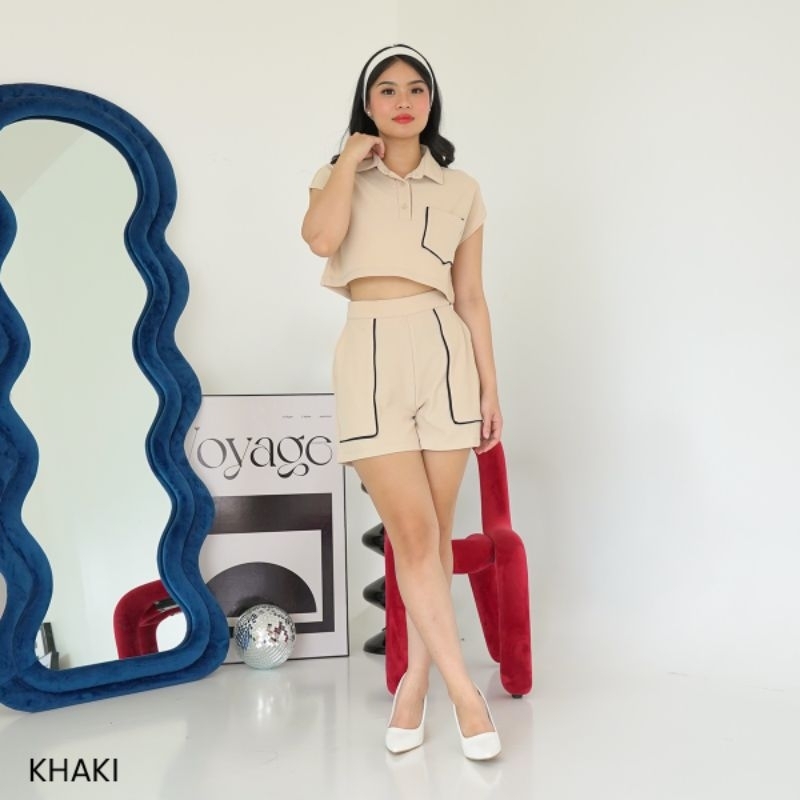 One Set List Oriza/stelan wanita/baju one set wanita kekinian basic/knit set premium/stelan wanita/b