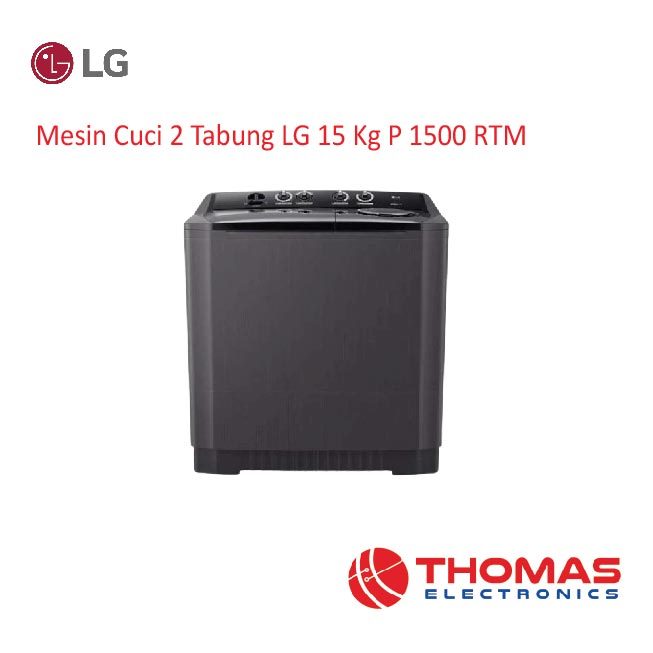 Mesin Cuci 2 Tabung LG 15 Kg P1500RTM P 1500 RTM Garansi Resmi