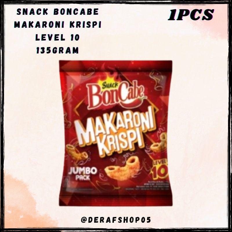 

Snack Boncabe Makaroni Krispi Lv10 x 135gram