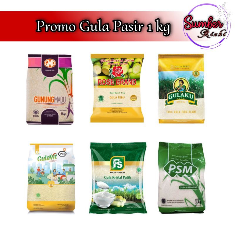 

PROMO Gula Pasir 1kg Kemasan Murah