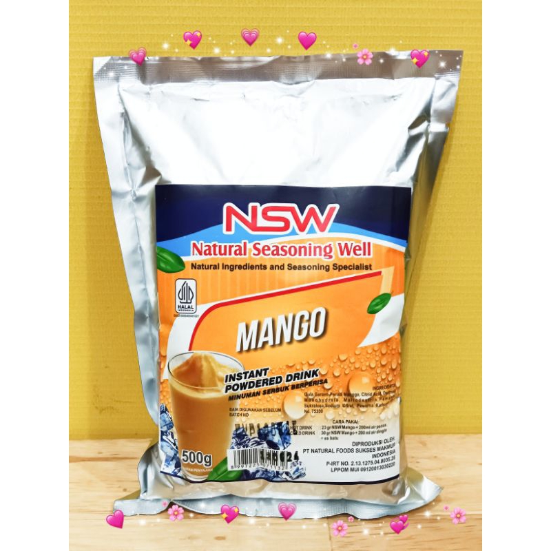 

NSW BLED BUBUK PREMIUM MINUMAN RASA MANGGA 500GR/ BUBUK INSTAN MANGGA/MANGGO INSTANT POWDERED DRINK