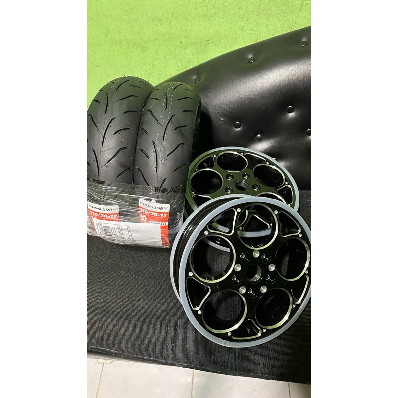 paket velg cnc ring 12 vespa klasik