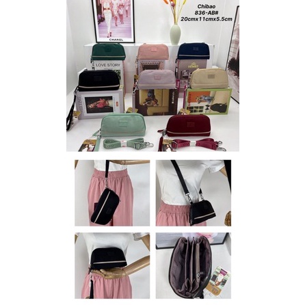 BONANZA Baru Tas Selempang Dompet Chibao 2tali