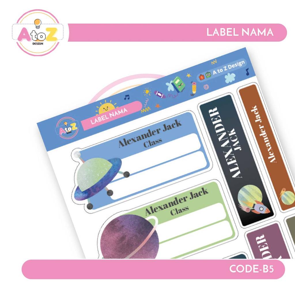 

Sticker / Label Nama Buku Anak Murah Tema Planet