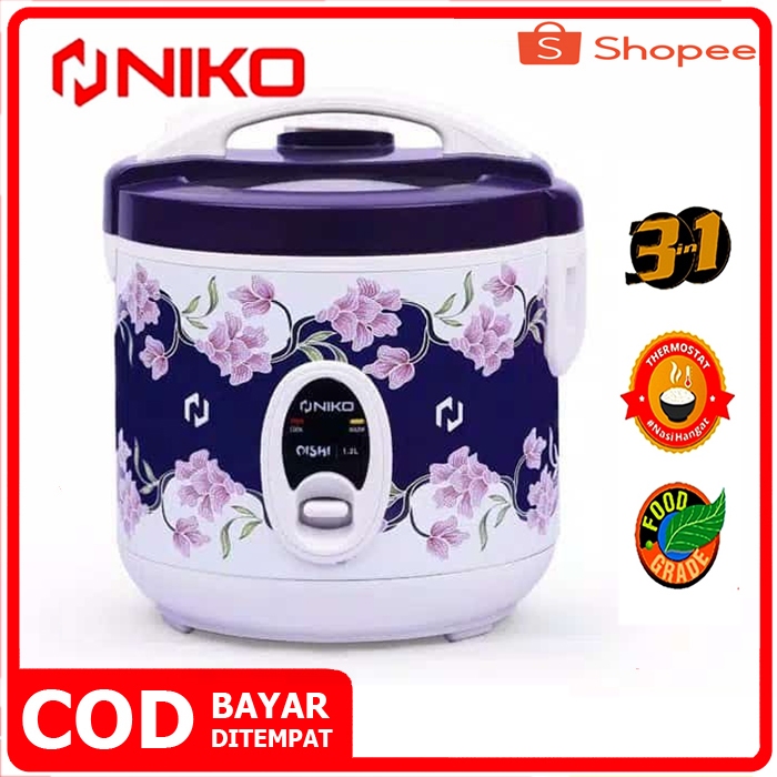 MAGIC COM NIKO OISHI BATIK ( 1.2 LITER ) RICE COOKER / MEJIKOM / MAGICOM / MEJIKOM KECIL / MEJICOM