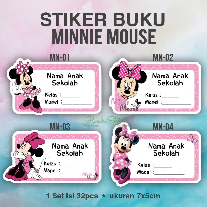 

isi 32pcs -- FREE LABEL NAMA STIKER BUKU KARAKTER LUCU (4)