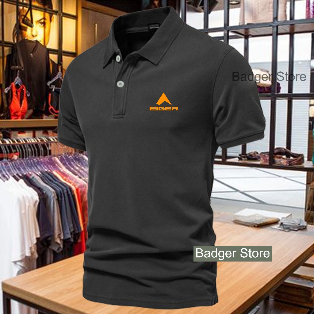 Baju Kaos Polo Shirt Pria 316312 Text Orenge Kaos Kerah Pria Lengan Pendek Polo Premium Quality Atas