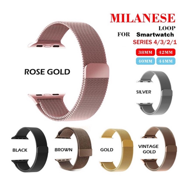 DASYAT Tali Jam baja Strap Smart Watch  Watch  iwatch Series 42444549MM Bahan Milanese Loop Apple Wa