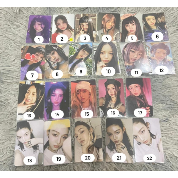 [ READY STOCK ] OFFICIAL PHOTOCARD  PC NEW JEANS HAERIN HANNI DANIELLE MINJI HYEIN IPHONE OMG GET UP