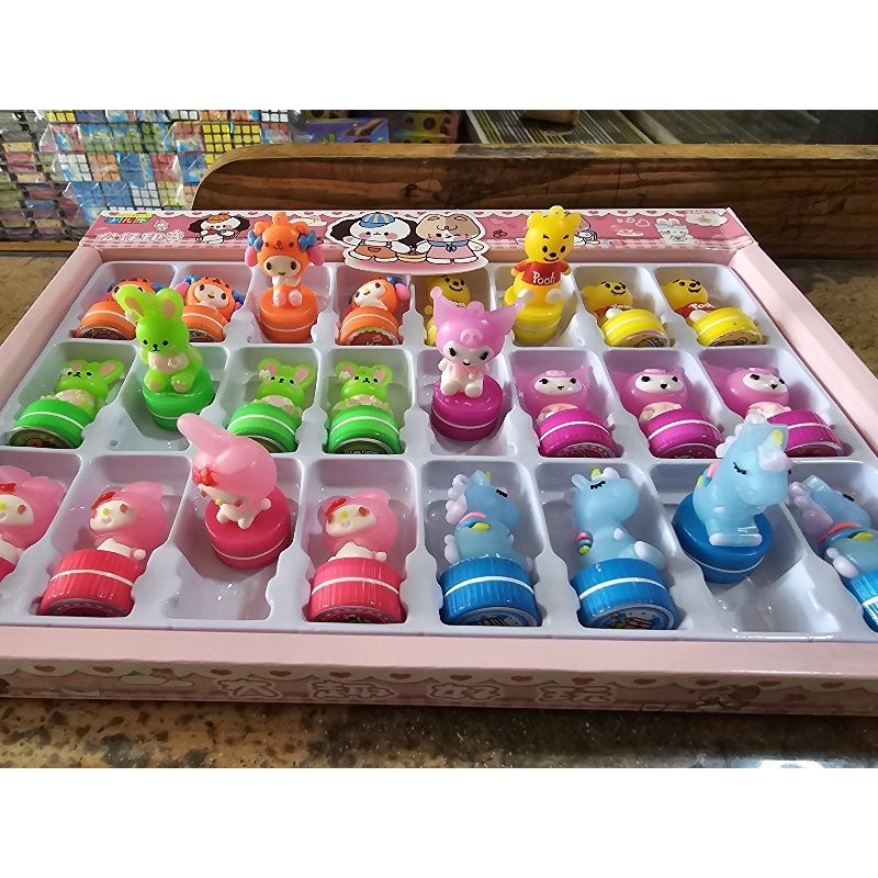 

Mainan anak stempel carakter 24 pcs