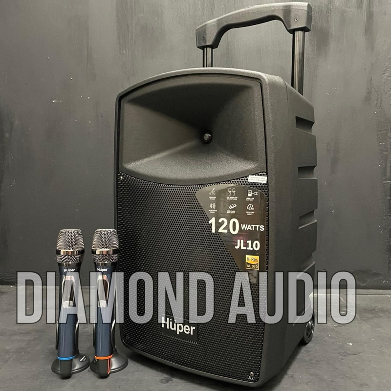 speaker portable huper jl10 original 10 inch 120 watt