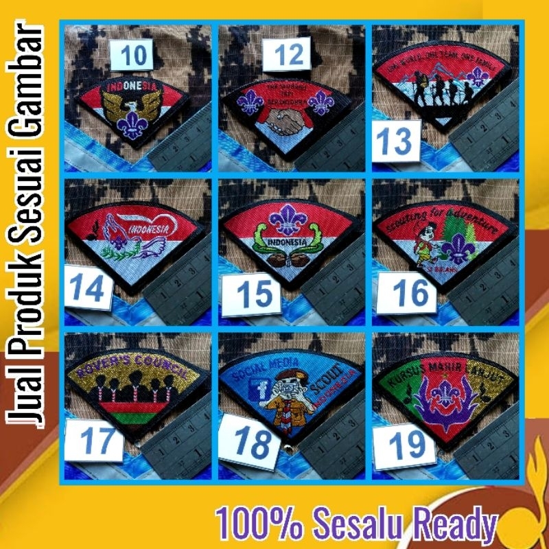 logo scarf V per10 pramuka bordir woven
