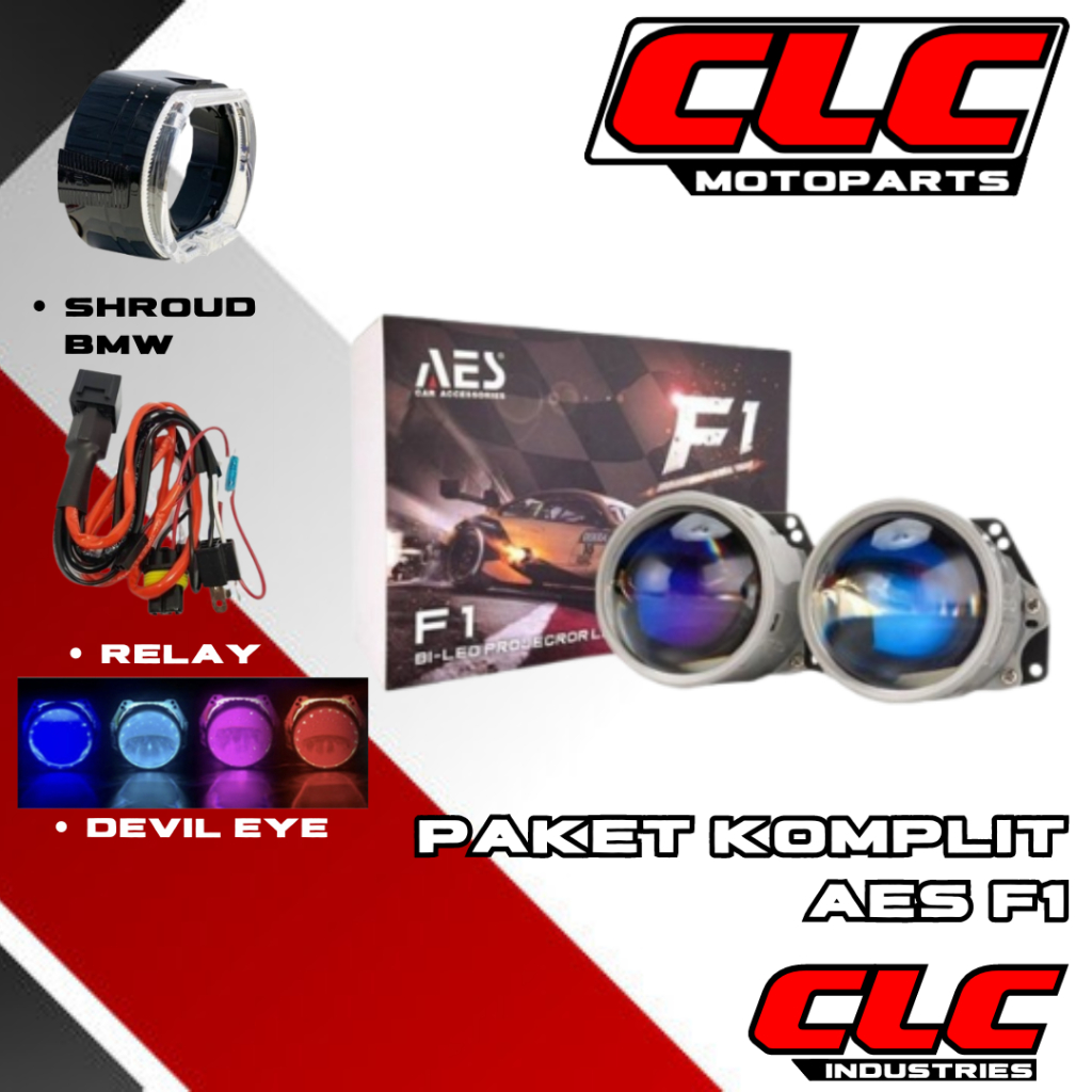 Paket Komplit Projie Biled AES 3 Inch F1 70 Watt