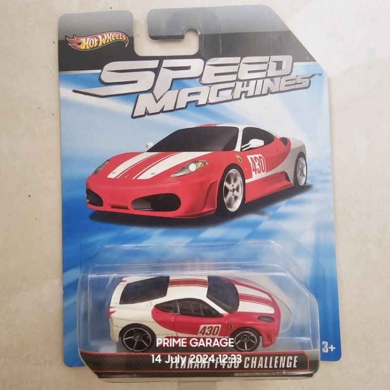 Hot wheels Speed machines Ferrari F430 Challenge merah putih