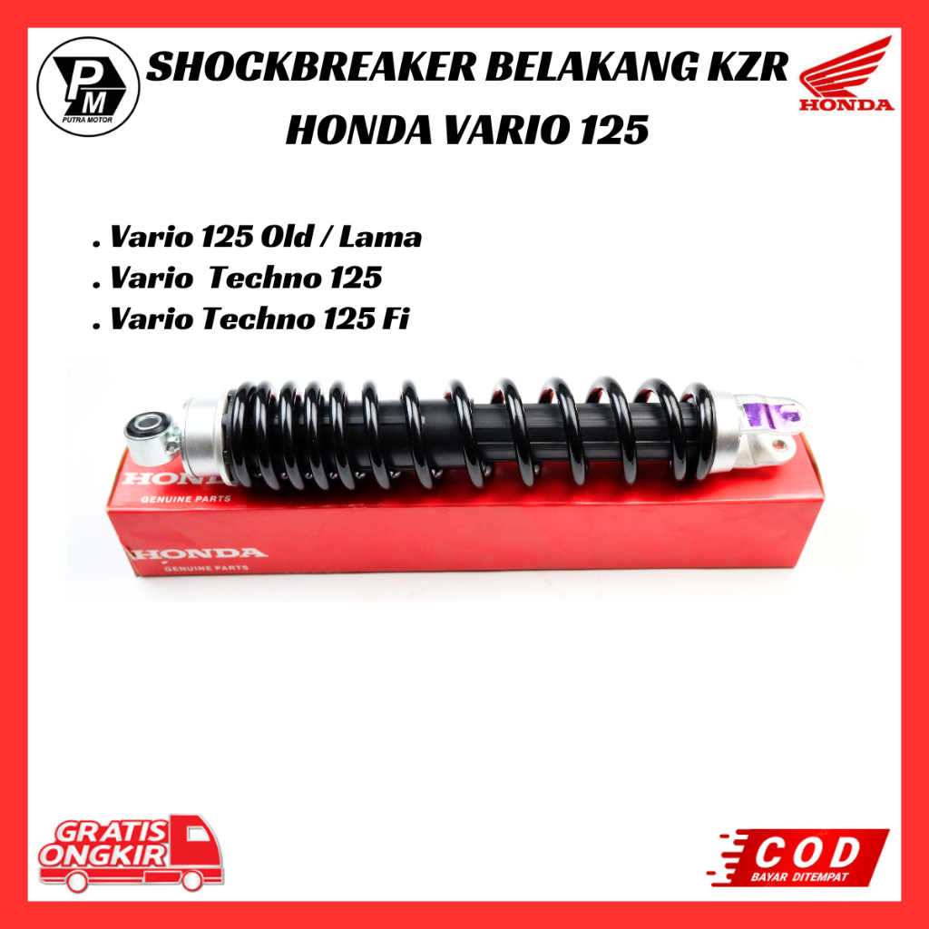Shockbreaker Belakang Ori Honda Vario Fi 125 Old Lama / Vario Techno 125 Fi / Vario 125 Helm In KZR