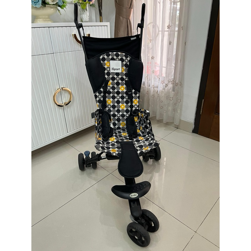 PRELOVED Stroller Cocolatte iSport cabin size, stroler roda 3 nyaman, kereta dorong bayi bagus, stro