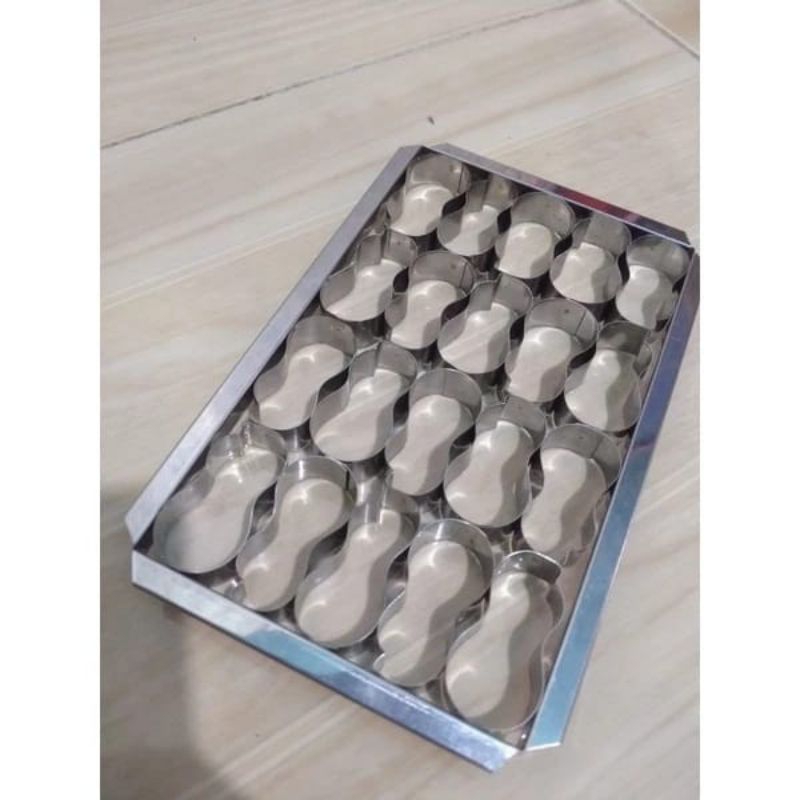 cetakan kue kering bentuk kacang