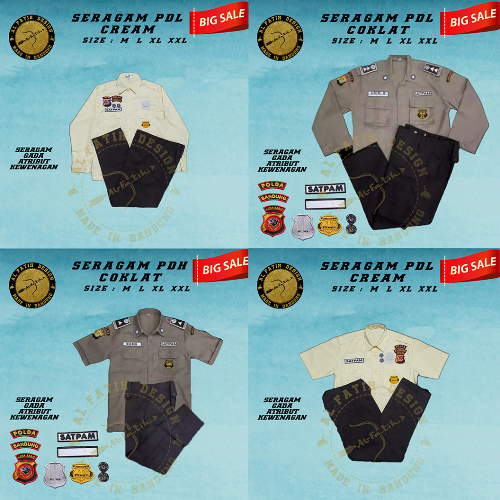 Seragam security terbaru / Seragam PDH terbaru / Seragam Security Coklat / Seragan security 2021 / S
