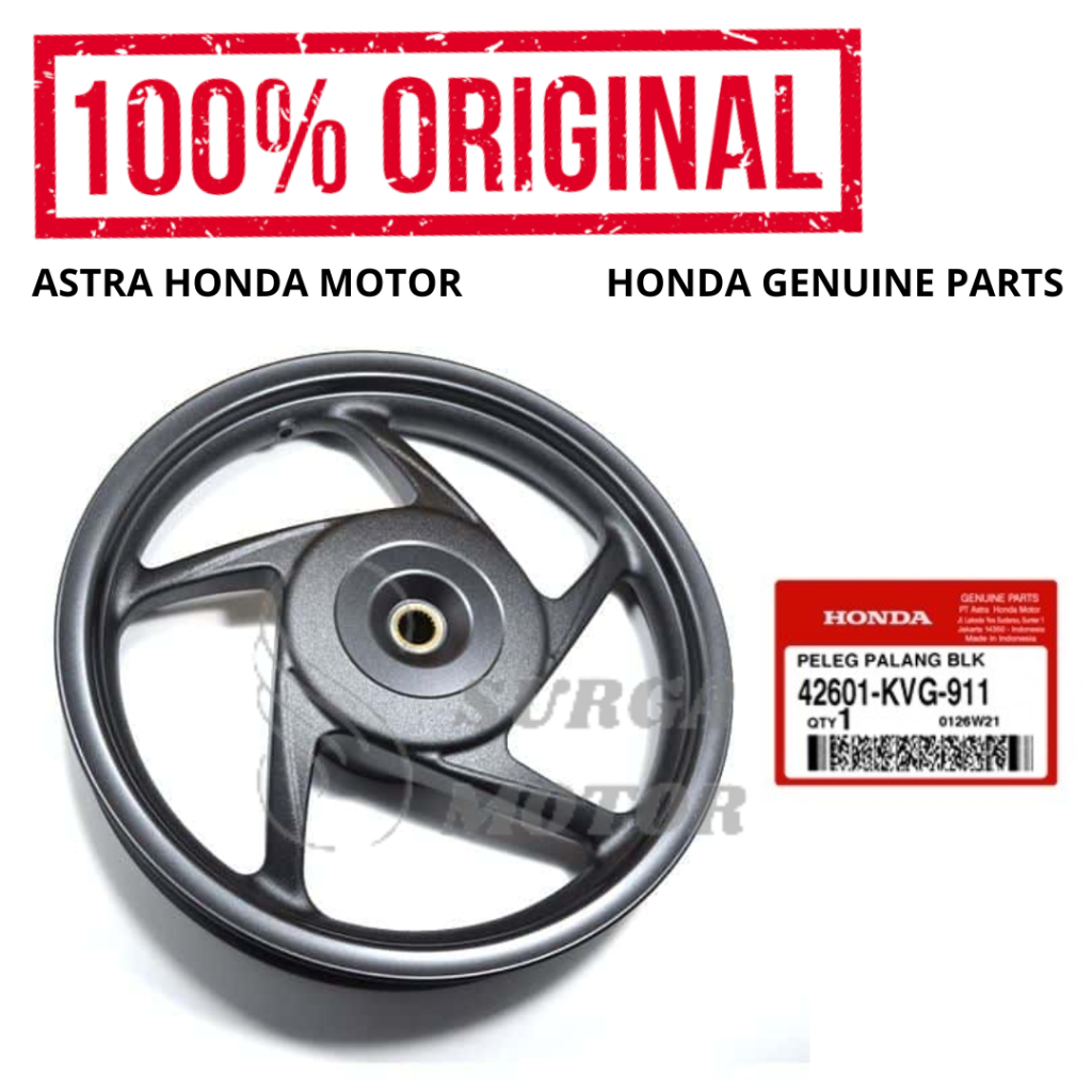 Velg Pelek Racing Belakang  BeAT POP Sporty Vario 110 eSP Scoopy FI Spacy Karbu Original Honda AHM 4