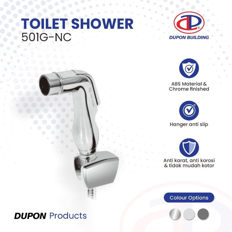 DUPON Toilet Shower Jet Shower Bidet Cebok Semprotan Kloset WC 501G-NC